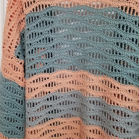 Handmade 100% cotton crochet cardigan - Picture 4 of 4